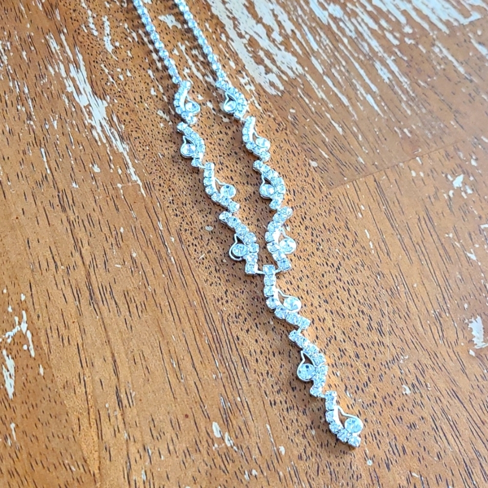 🎉 3/$25 Rhinestone Prom Necklace - Picture 2 of 3